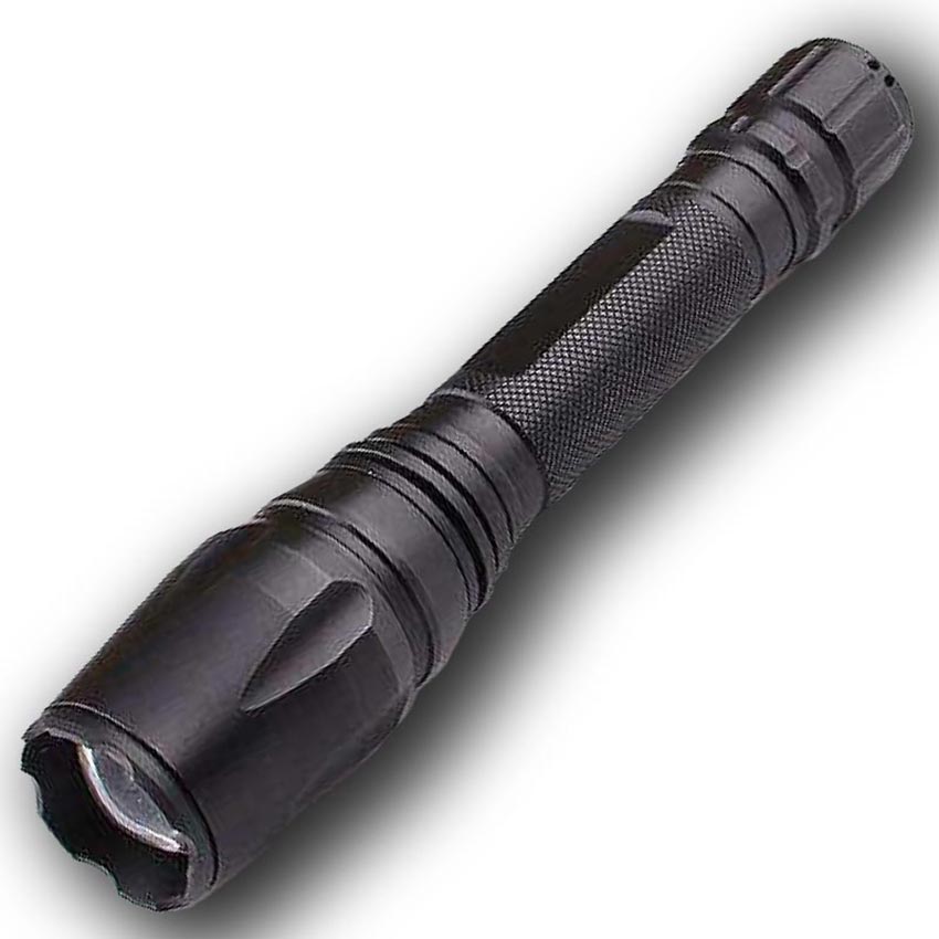 LED Double Battery Rechargeable Zoom Flashlight